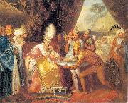Franciszek Smuglewicz Scythian emissaries meeting with Darius. oil on canvas